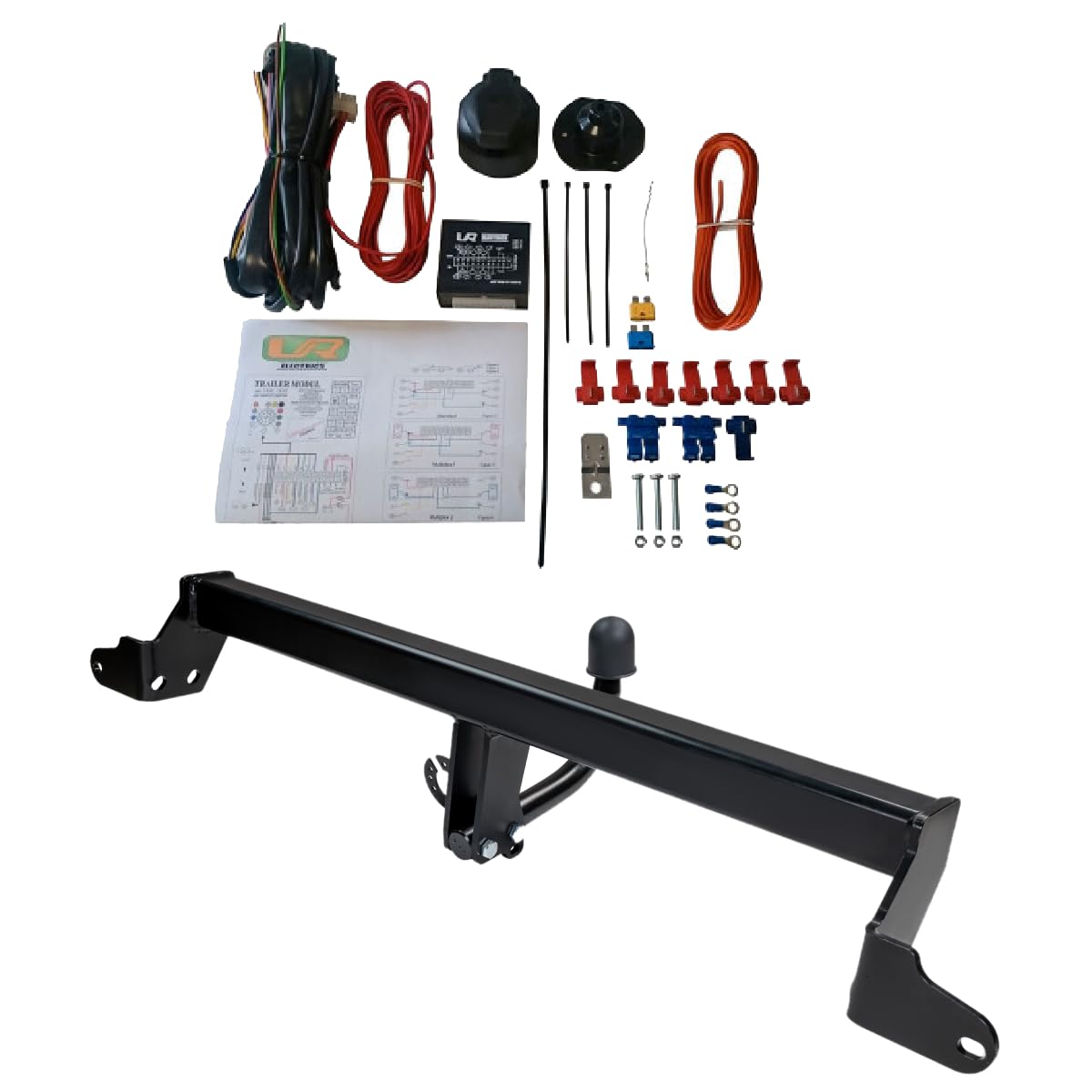 UmbraRimorchi Enganche de Cisne Fijo+13 Pin Cableado Compatible con Volvo