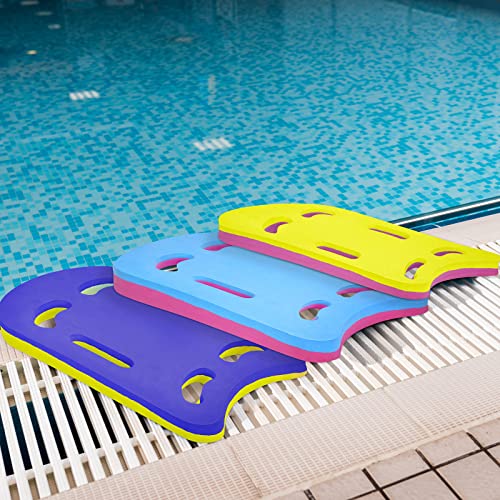 5 Pieces EVA Swim Kickboard Lightweight Swim Training Kickboard with 6 Integrated Hole Handles and Non Slip Edges Pool Swimming Board for Adults Kids Swimmer Water Float Training Exercise Equipment