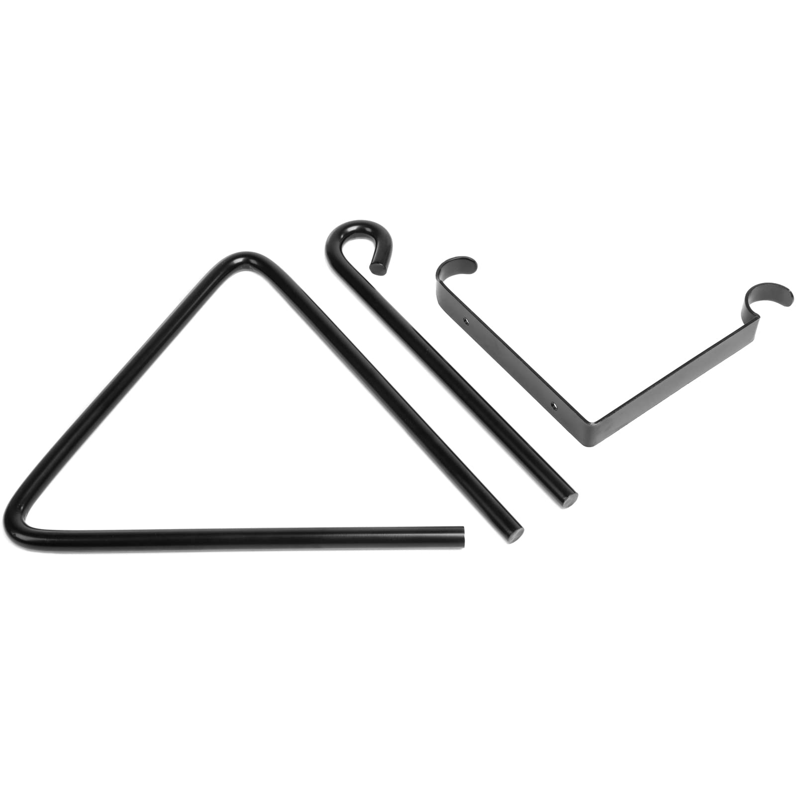 Campana triangular – Chuckwagon resistente de hierro fundido negro de 9 pulgadas con golpeador – Completo con una campana decorativa de mesa