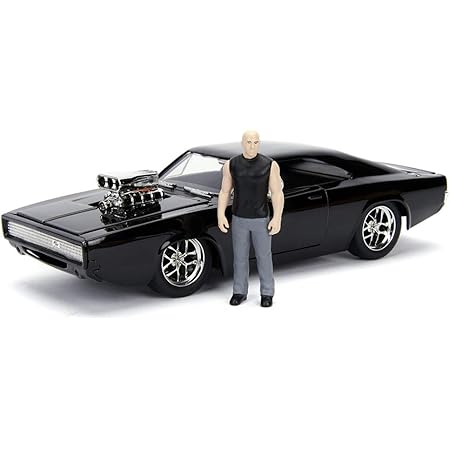 Amazon Jada Toys 1 24スケール ワイルド スピード ダッジ チャージャー ドミニク トレット フィギュア付 完成品ダイキャストミニカー Jada ミニカー ダイキャストカー おもちゃ