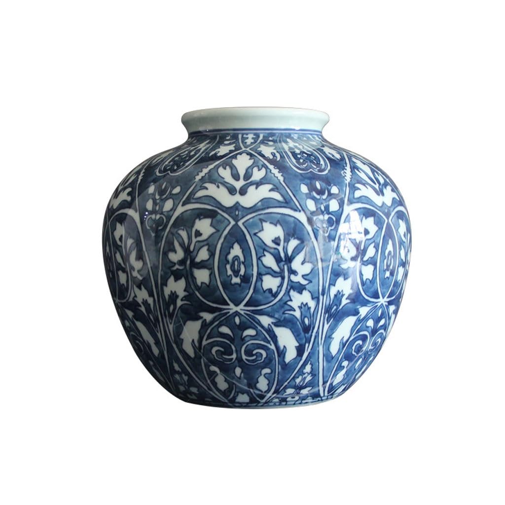 EINES Retro Ceramic Vase Living Room Dried Flower Ornaments Porcelain Pot Chinese Style Home Hydroponic Container