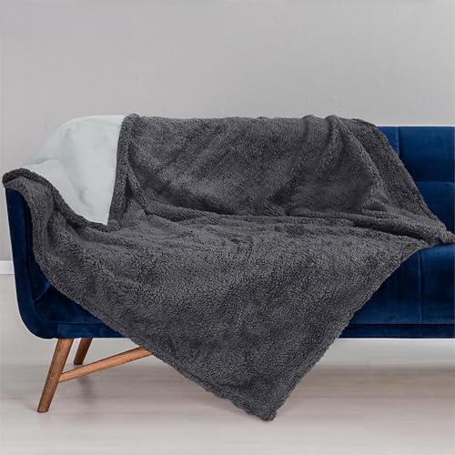 Catalonia Classy Liebesdecke Wasserdicht für Sex, Kuschelig, Wasserfeste Hundedecke Katzendecke Sofa Schutzdecke, Bett Decke, M 125x150 Grau Klein