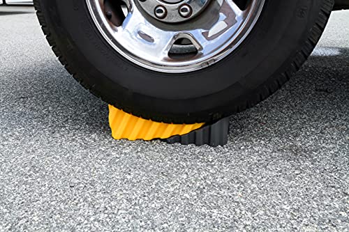 Camco Rv Curved Leveler With Chock - 2 Pack - Easy Drive-On Leveler Adds Up To 4" In Height (44425) #TOP5