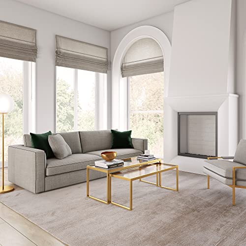Henn&Hart CT0238 Rectangular Nested Coffee Table In Brass thumb #5