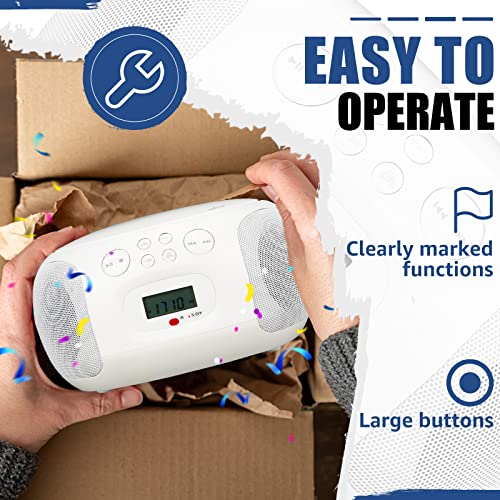 Lecteur CD Portable Retekess TR636 avec télécommande pour personnes âgées - 4