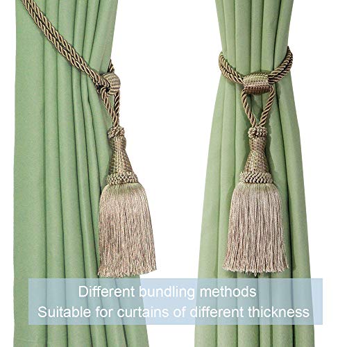 image for Fenghuangwu Curtain Tiebacks Handmade Elegant Curtain Tie Backs Holdba