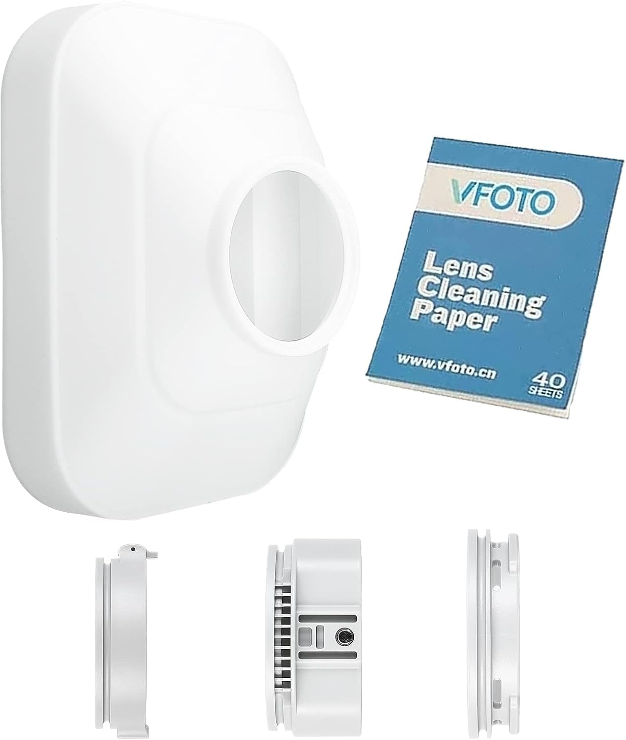 Godox ML-CS1625 Faltbares Diffusionskuppel-Kit (3 Adapterringe enthalten) für ML30 ML30Bi ML60 ML60Bi V1S V1C V1N V1O V1F V850III V860III TT685II AD100/200/300/400Pro (ML-CS1625)