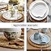 TENQUAN Round Natural Water Hyacinth Weave Handmade Placemat 30CM(11.8In), Grass Mat 4-Pack...