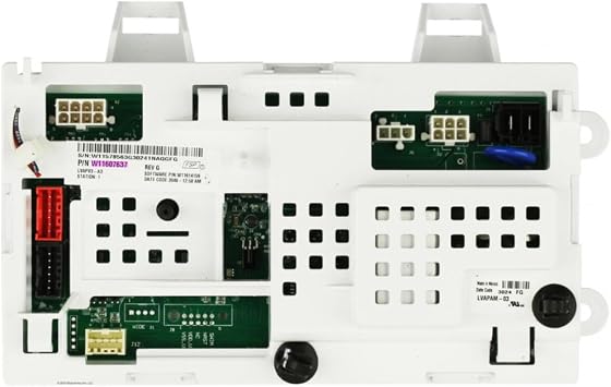 W11607637 W11578563 Washer Control Board Compatible with Whirlpool ATW4519PW0, ITW4880HW3, MVW4005SW0, NTW4519JW2, RTW4519PW0, WTW4655JW2