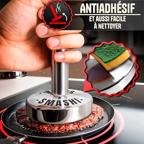 Smash burger press aplatisseur viande acier inoxydable SMASHI