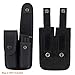 Dotacty Nylon Mag Pouch Single/Double Magazine Pouch Pistol Mag Holster Duty Belt/MOLLE Molded 9mm Mag Holder Carry Case (Nylon Double Pouch)