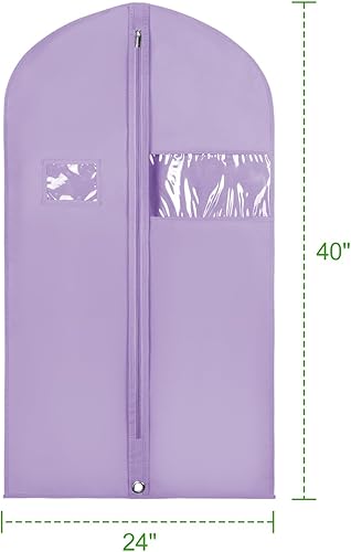 Vista 60 de KEEGH Bolsas de traje de 40 pulgadas para almacenamiento en armario (juego de 10) bolsas de ropa para colgar ropa, bolsas de traje para trajes