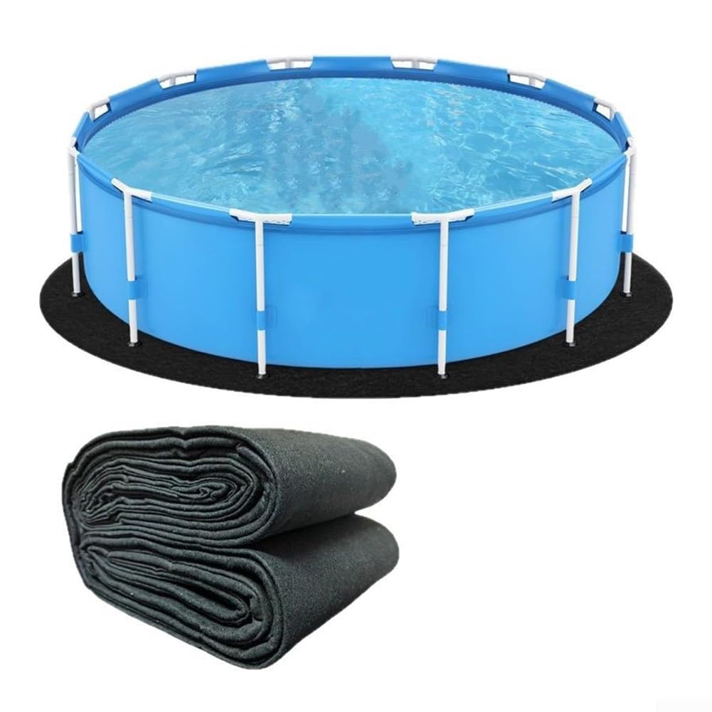 Almohadilla redonda del trazador de líneas de la piscina de 12 pies, para las piscinas sobre el suelo, almohadilla de tela no tejida, para los accesorios óptimos del funcionamiento