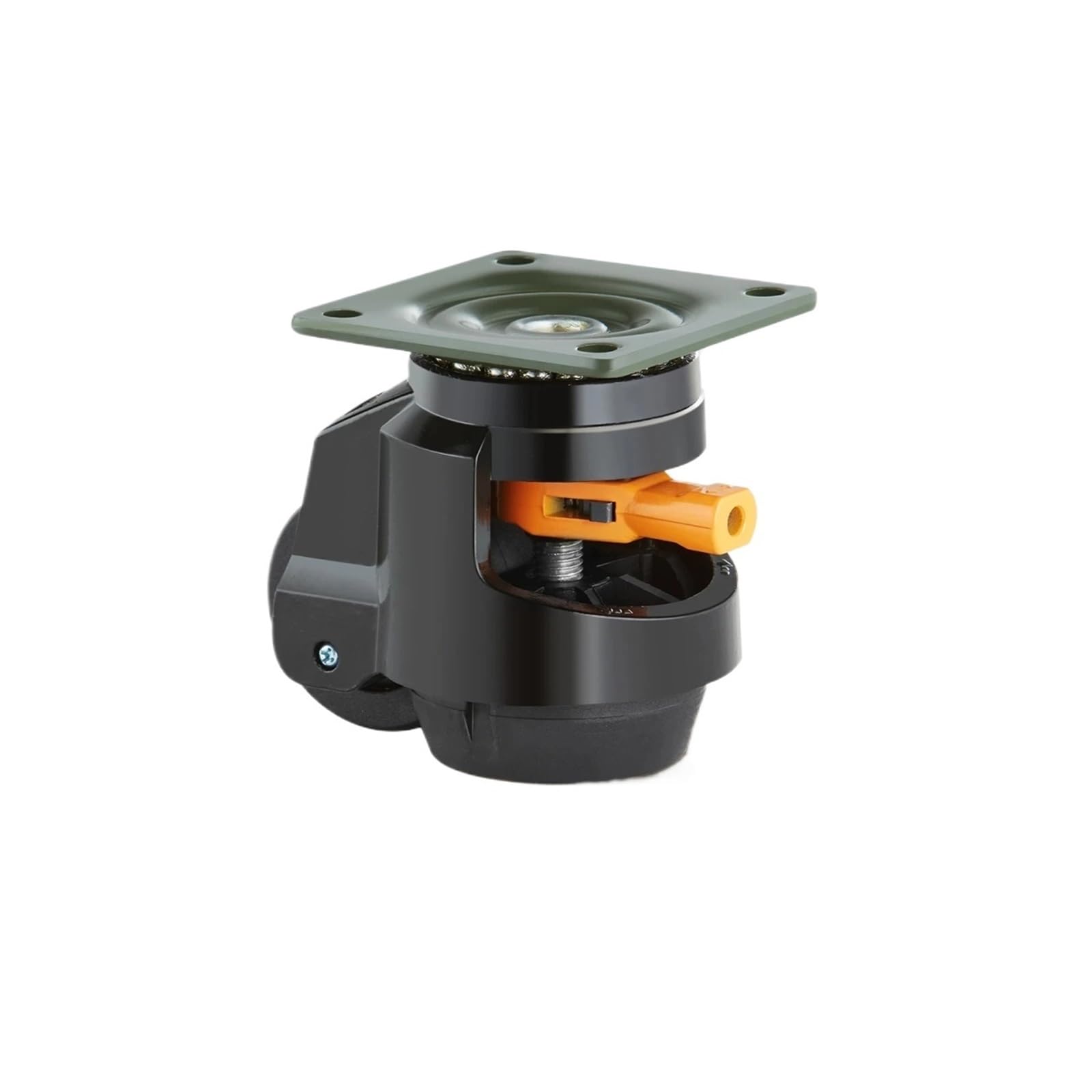 Caster Wheels, 4Pcs Leveling Casters Heavy Duty Swivel Caster Wheels with Handle Design Height Adjustable Feet for Workbench Machine(A 2.5in)