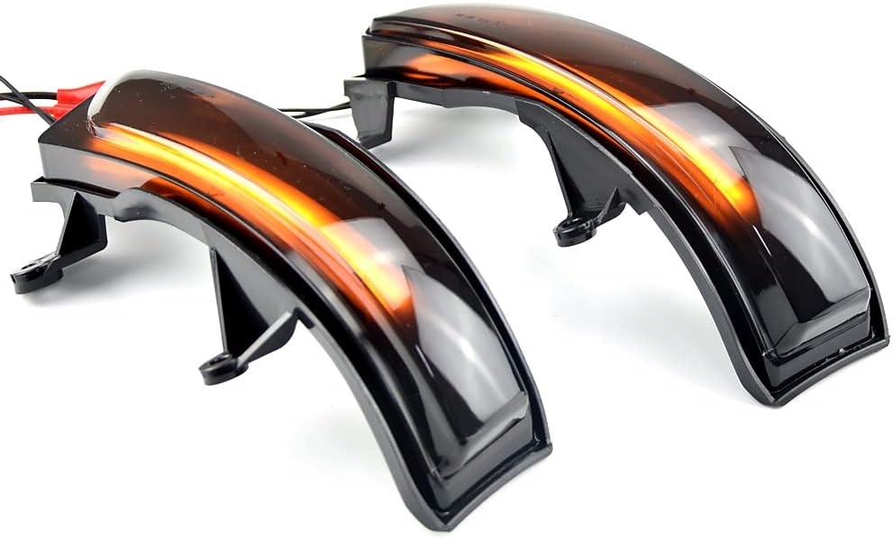 2pcs LED Dynamic Turn Signal Light Assembly Side Mirror Sequential Blinker Lamp Compatible with To-yota P-rado Land Cruiser FJ200 LC200 Facelift model, P-rado FJ150