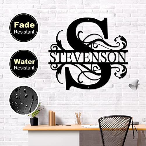 Wnnns Custom Last Name Signs Metal Split Letter Name Sign Personalized Last Name Sign Metal Family Name Sign Door Hanger Outdoor Metal Sign Wedding Gifts For Dad Mom Grandfather Grandmother Metal Art #TOP3