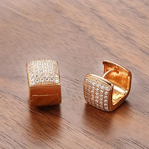 18k Plated Copper Zircon Bali Earrings (rrsd12843er)