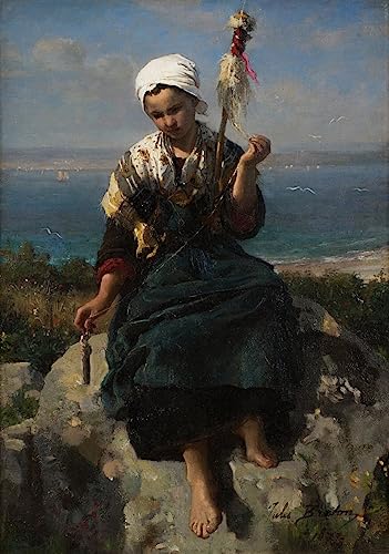 Image sur toile l'essoreuse à lin Jules Breton pour une décoration de chambre apaisante