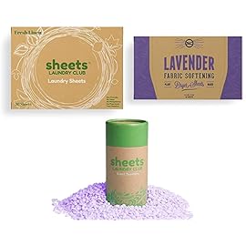 Sheets Laundry Club Bundle - 50 Pack (up to 100 loads) Fresh Linen Detergent Sheets, 40 Pack Free & Clear Dryer Sheets & 8 Oz. Sandbar Scent Booster - New Liquidless Technology