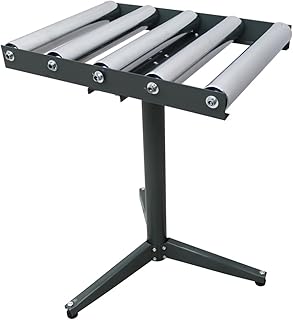 PreAsion 5 Rolls Adjustable Conveyor Roller Table Roller Table Adjustable Height Conveyor Stand 250 Lbs