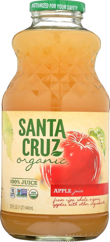 Santa Cruz Organics BG17890 Santa Cruz Organics Apple Juice - 12x32OZ