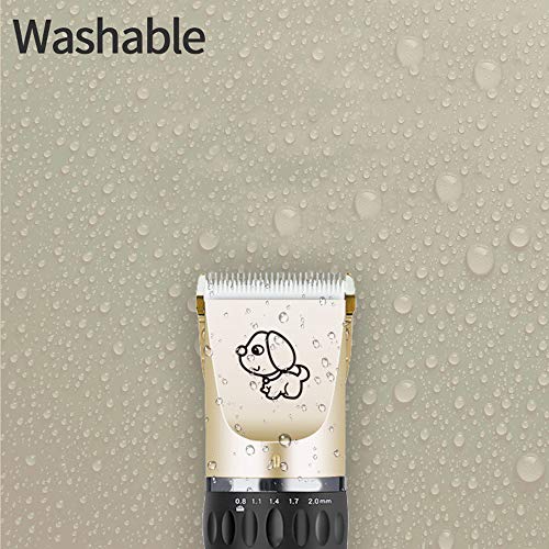 Ajcoflt Aparador de Pêlos de cães Elétrico Pet Professional Grooming Machine Tool USB Recarregável B