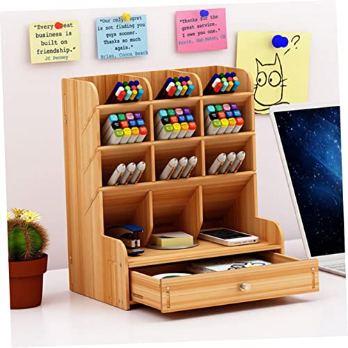 Étagère multifonctions compartiments multiples en bois pour votre bureau à la maison - 5