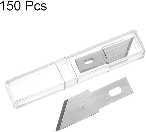 Miniatura 3 de HARFINGTON 40 cuchillas de repuesto para cuchillos Exacto #20, cuchillas de repuesto de precisión Exacto, cuchillas de repuesto para bricolaje,