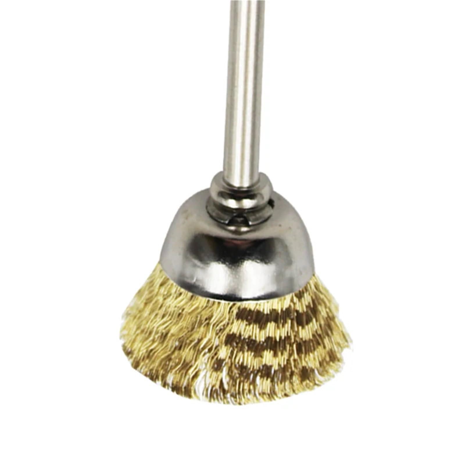 Confezione da 16 spazzole a tazza in filo di ottone adatte alla finitura degli accessori for utensili rotanti Adatto per lucidatura e levigatura