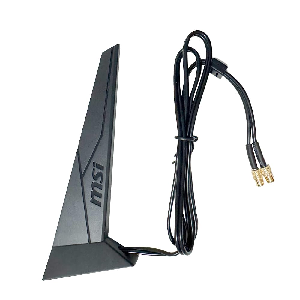 WiFi 7 Antenna Magnetic Base with New Interface for MSI Z890 Series Wi-Fi 7 Motherboard PC Desktop Computer Antennas Black