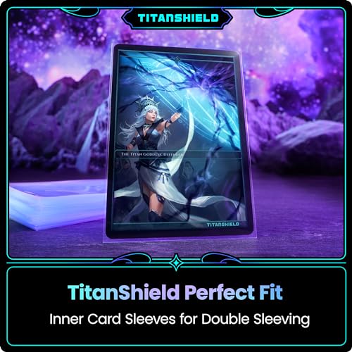 Titanshield TS-INNER-1000 Premium 60-Microns Ultra Clear Standard Size Perfect Exact Fit Inner Card Sleeves. Perfect thumb #1