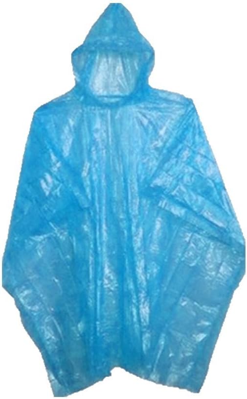 Sara Glove Emergency Disposable Rain Ponchos 8 Colors - (Sold in 5, 10, 30, or 200 Packs)
