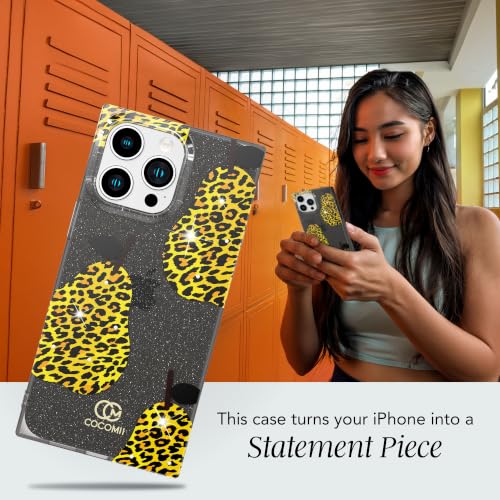 Image of COCOMII Rectangle for iPhone 14 Pro Case, Leopard Pear