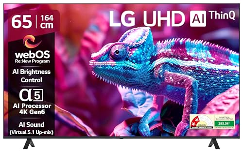 Image of LG 164 cm (65 inches) UR75 Series 4K Ultra HD Smart LED TV 65UR75006LC
