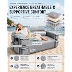 Portable Inflatable Couch with Built-in Pump,Quick Inflation Sofa Camping - Image 3