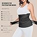 Gepoetry 3 in 1 Postpartum Belly Band Wrap Support Recovery Girdles Abdominer Binder Post Surgery Belly&Waist&Pelvis Support Belt & Back Brace(Black, Small/Medium)