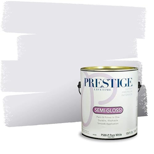 Prestige Paints Interior Paint and Primer In One, 1-Gallon, Semi-Gloss, Comparable Match of Valspar* Star Light*