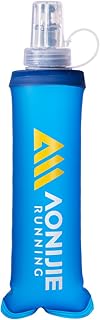 TRIWONDER Soft Flask Collapsible Water Bottles Running Bottle BPA-Free Foldable Handheld Runner Water Flask for Hydration Pack Marathon Hiking Cycling Climbing Travel (250ml/8.45oz)