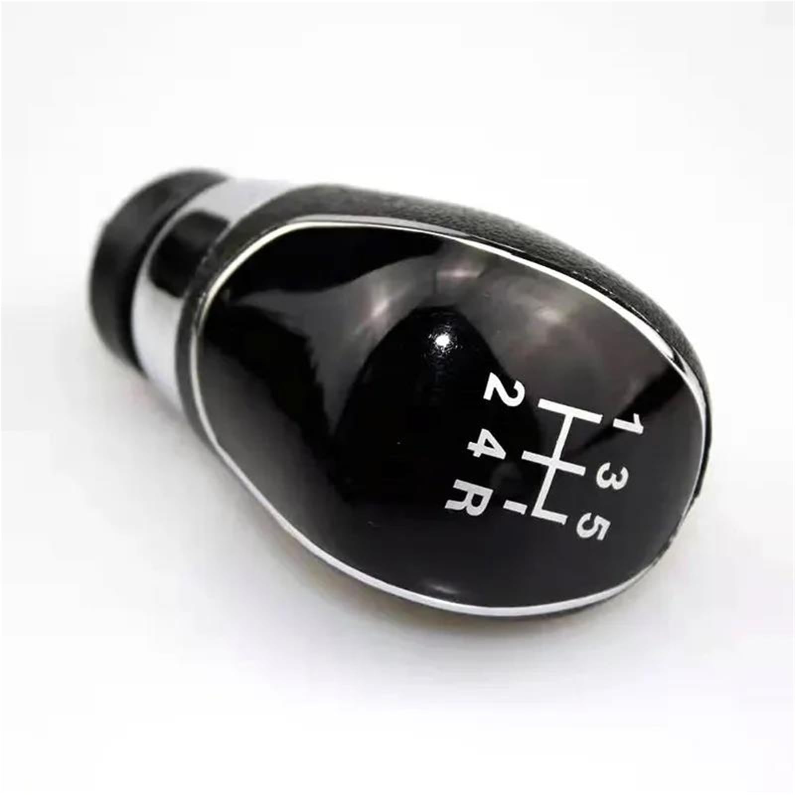 Fhuwaz 5-Speed Black Car Gear Knob For Focus 2 Mk2 Mk3 Mk4 Mk7 Fl Mondeo Kuga Fiesta Accessories 5/6 Speed Manual Car Gear Shift Knob(5-Speed Black)