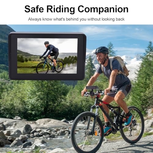 Caméra de recul pour vélo écran 5 pouces pare-soleil contre les reflets