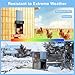 Tiflev Automatic Chicken Coop Door Solar Powered with Programmable Remote, 4 Modes Combo Light and Timer Aluminum Chicken Door with LCD Color Display