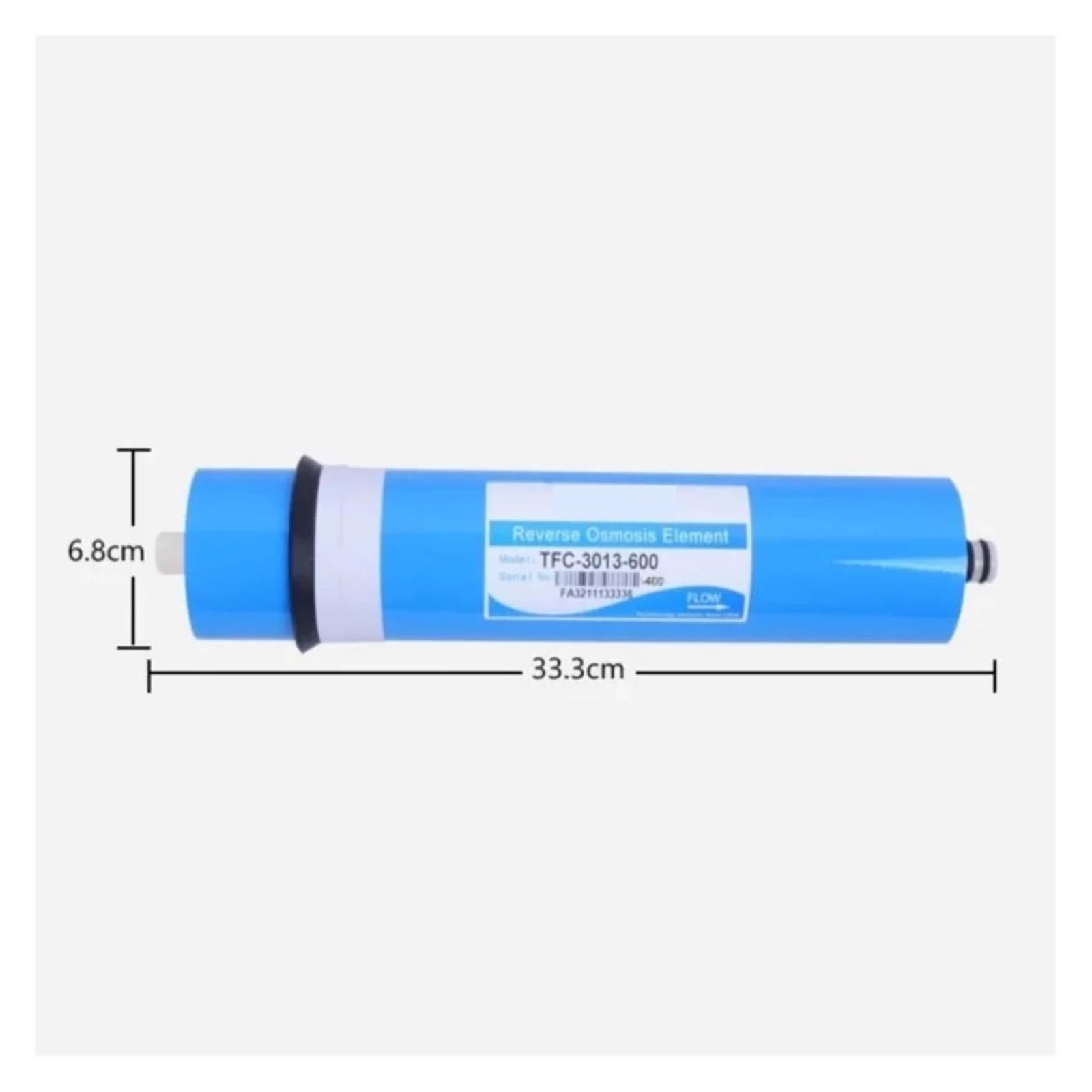Reemplazo de Filtro de ósmosis inversa de 600 GPD, Cartuchos de Filtro de Agua de Membrana 3013-600, Sistema de filtración RO con Alta tasa de filtración