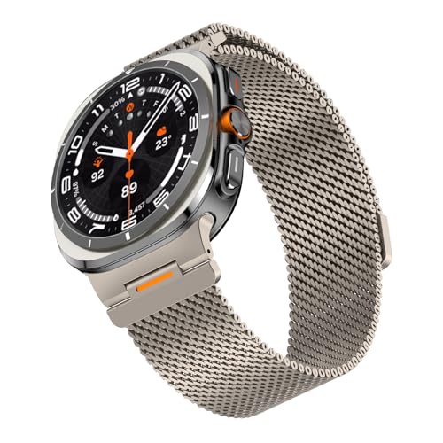Bracelet Galaxy Watch Ultra 47mm milanais en métal magnétique, rechange montre 2025