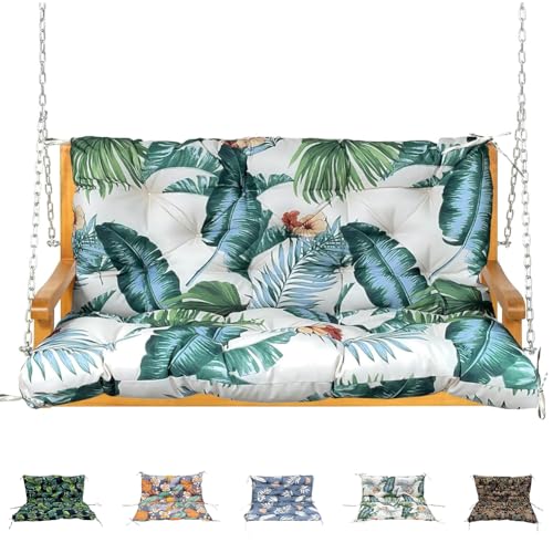 Coussin de banc de jardin 2/3 places imperméable XJBTBA avec dossier 10 cm