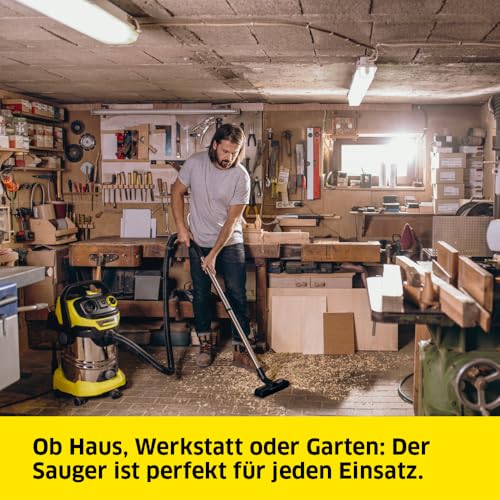 Kärcher Nass-/Trockensauger WD 6 P S V-30/6/22/T, inkl. Steckdose, Flachfaltenfilter, patentierter...