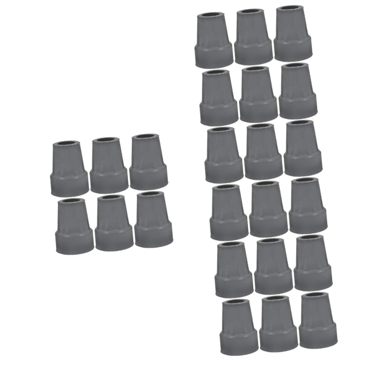 Alfombrilla Antideslizante Para Muletas Consejos Para Andadores Puntas De Caña Reemplazo De Puntas De Andador Muletas De Repuesto Caucho Grey 6 Piezas X 4