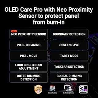 ASUS ROG Swift OLED PG32UCDMR, Moniteur de Jeu 31,5", 4K QD-OLED (3840 x 2160), 0,03 ms (GTG), 240 Hz, Compatible avec G-Sync, Ports USB-C et USA-A, DisplayPort, HDMI, DisplayWidget Center, Noir