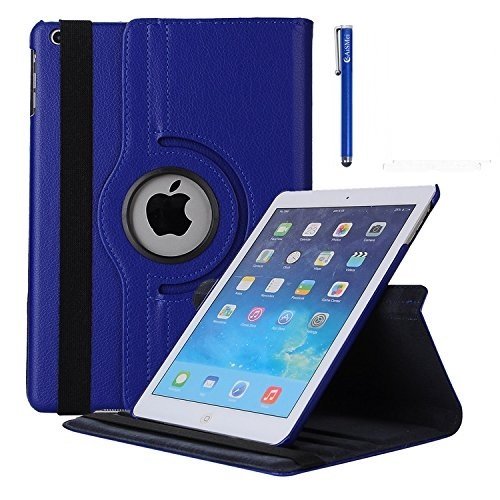 iPad Mini Case -360 Degree Rotating Stand Case Cover with Sleep / Wake Feature for 7.9 Inch Apple iPad Mini 1 Case / iPad Mini 2 Case / iPad Mini 3 Case (Navy Blue)