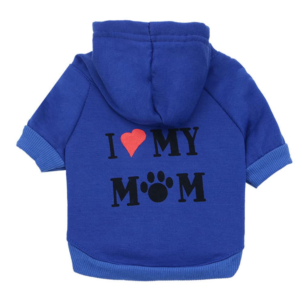LtuzPet Dog Hoodies Pet Clothes Sweaters with Hat Hooded Outfits Cat Apparel Small Dog Cat Fleece Sweatshirt with Hat