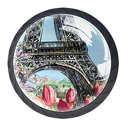 Boutons de meuble Tour Eiffel pour sublimer une commode de chambre romantique - 3